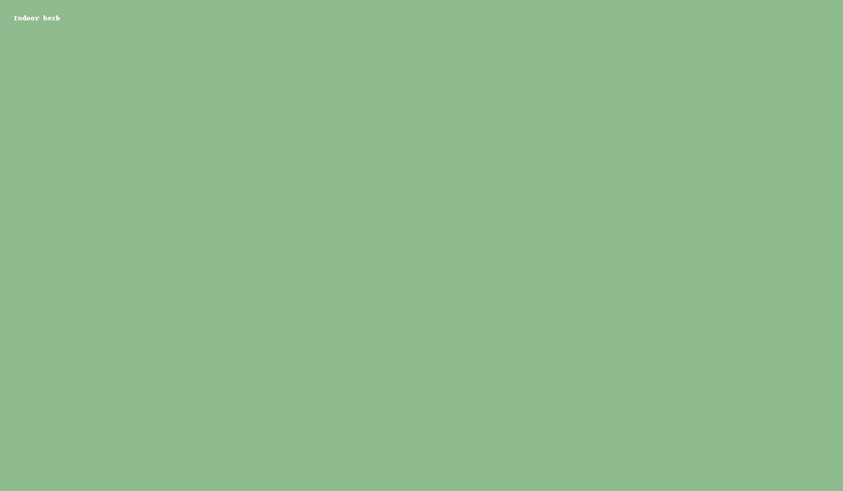 Bright indoor herb planter on a kitchen windowsill
